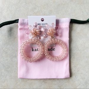 NWT Kate Spade New York Flower Hoop Earrings